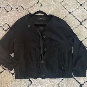 ZARA Basic Black Snap Button Jacket
